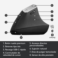 Miniatura 12 de MX VERTICAL ADV ERGONOMIC MOUSE GRAPHITE - EMEA IN