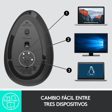 MX VERTICAL ADV ERGONOMIC MOUSE GRAPHITE - EMEA IN - Imagen 14 de 17 MX VERTICAL ADV ERGONOMIC MOUSE GRAPHITE - EMEA IN - Imagen 14 de 17