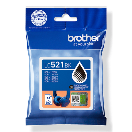 Brother Cartucho LC521BK Negro - Imagen 1 de 6 Brother Cartucho LC521BK Negro - Imagen 1 de 6