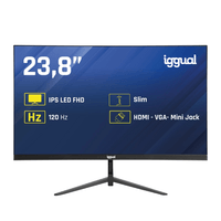 Miniatura 1 de IGGUAL Monitor 24" IPS 1ms FHD 120Hz VGA HDMI Slim   23.8" LED IPS Full HD HDMI VGA