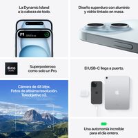 Miniatura 8 de APPLE iPhone 15 6.1" 5G 256GB Negro
