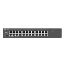 SWITCH NO GESTIONABLE RUIJIE RG-ES124G-L 24xRJ45 Gb CARCASA METALICA MONTAJE EN RACK