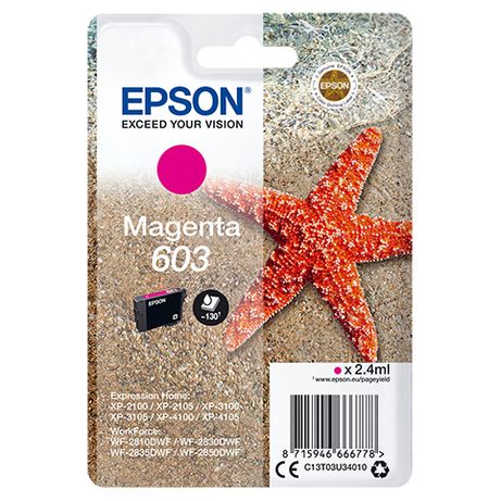 CARTUCHO EPSON MAGENTA 603 - Imagen 2 de 3 CARTUCHO EPSON MAGENTA 603 - Imagen 2 de 3