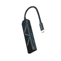 Miniatura 2 de HUB NANO CABLE USB-C/CONVERSOR USB-C A 2XUSB-A/ USB-C PD/ HDMI 15CM NEGRO