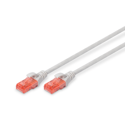 Cabe de conexi n CAT 6 U-UTP  Cu  LSZH AWG 26/7  longitud de 0 25 m  color gris