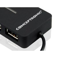 Miniatura 3 de HUB CONCEPTRONIC 4 PUERTOS MINI HUB POCKET C4PUSB2_V3 C05-129