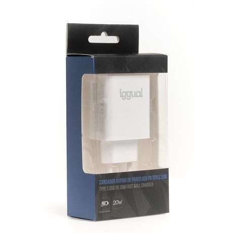iggual Cargador rápido de pared USB PD tipo C 20W - Imagen 5 de 5 iggual Cargador rápido de pared USB PD tipo C 20W - Imagen 5 de 5