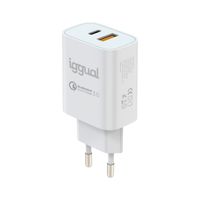 Miniatura 3 de iggual Cargador doble USB QC3.0 + tipo C PD 20W