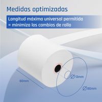Miniatura 7 de iggual Caja 50 rollos papel térmico 80x80x13 mm