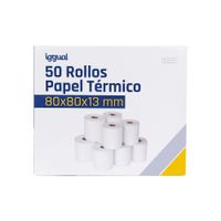 Miniatura 14 de iggual Caja 50 rollos papel térmico 80x80x13 mm