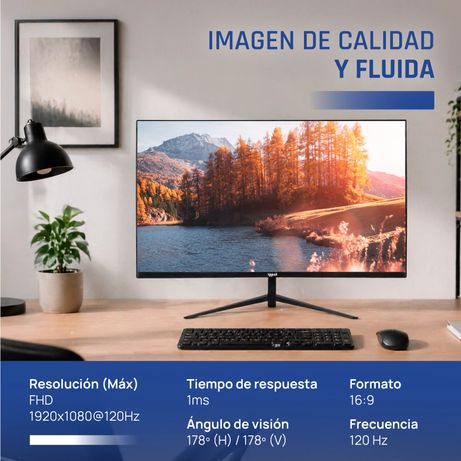 IGGUAL Monitor 27" IPS 1ms FHD 120Hz VGA HDMI Slim 27" LED IPS Full HD HDMI VGA - Imagen 7 de 19 IGGUAL Monitor 27" IPS 1ms FHD 120Hz VGA HDMI Slim 27" LED IPS Full HD HDMI VGA - Imagen 7 de 19
