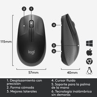 Miniatura 13 de RATON LOGITECH INALAMBRICO M190 CHARCOAL