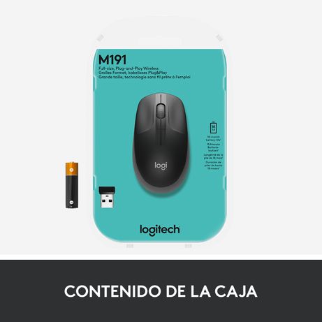 RATON LOGITECH INALAMBRICO M190 CHARCOAL - Imagen 14 de 14 RATON LOGITECH INALAMBRICO M190 CHARCOAL - Imagen 14 de 14