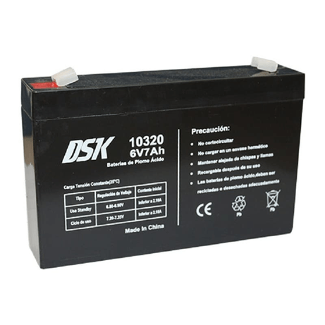 DSK 10320 batería para sistema ups Sealed Lead Acid (VRLA) 6 V 7 Ah - Imagen 1 de 1 DSK 10320 batería para sistema ups Sealed Lead Acid (VRLA) 6 V 7 Ah - Imagen 1 de 1