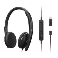 Miniatura 2 de HEADSET USB-C  LENOVO ESTEREO ANC MICROFONO CANCELACION DE RUIDO ACTIVA CON ADAPTADOR USB-A