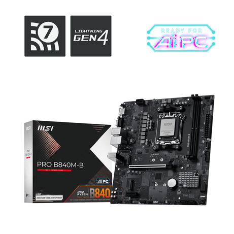 MSI AMD PRO B840M-B Socket AM5 - Imagen 1 de 3 MSI AMD PRO B840M-B Socket AM5 - Imagen 1 de 3