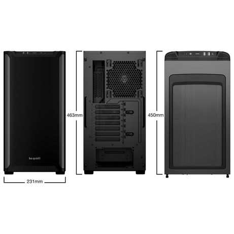 BE QUIET! PURE BASE 501 Black Negro - Imagen 3 de 8 BE QUIET! PURE BASE 501 Black Negro - Imagen 3 de 8