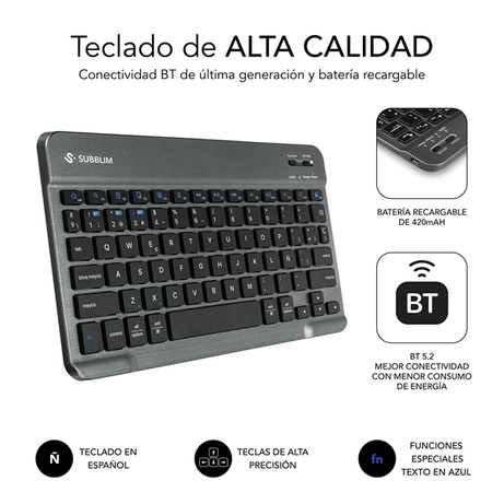 FUNDA CON TECLADO KEYTAB PRO BT SAMSUNG GALAXY TAB A9 +11" - Imagen 1 de 8 FUNDA CON TECLADO KEYTAB PRO BT SAMSUNG GALAXY TAB A9 +11" - Imagen 1 de 8