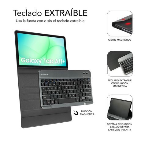 FUNDA CON TECLADO KEYTAB PRO BT SAMSUNG GALAXY TAB A9 +11" - Imagen 5 de 8 FUNDA CON TECLADO KEYTAB PRO BT SAMSUNG GALAXY TAB A9 +11" - Imagen 5 de 8