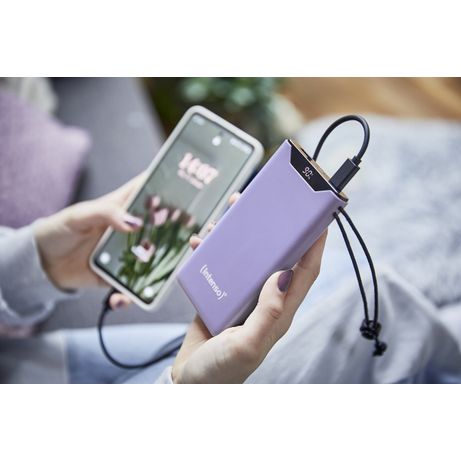Intenso | PowerBank F10000 | 10000 mAh | Lila - Imagen 5 de 10 Intenso | PowerBank F10000 | 10000 mAh | Lila - Imagen 5 de 10