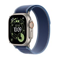 Miniatura 10 de Apple Watch Ultra 3 GPS + Cellular 49mm Natural Titanium Case with Blue/Bright Blue Trail Loop - S/M