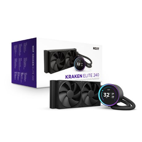 REFRIGERACION LIQUIDA KRAKEN ELITE 240 (BLACK) RL-KN24E-B2 - Imagen 2 de 17 REFRIGERACION LIQUIDA KRAKEN ELITE 240 (BLACK) RL-KN24E-B2 - Imagen 2 de 17