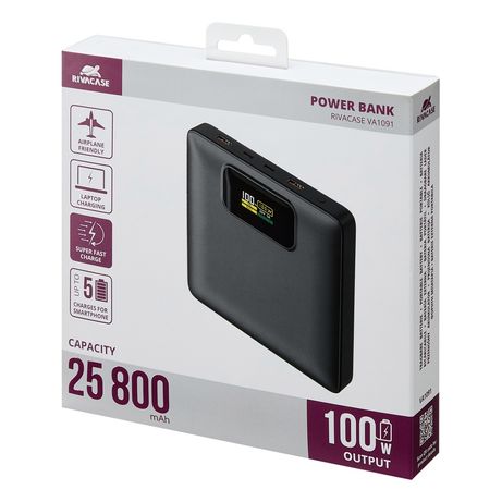 RIVACASE VA1091 powerbank 25800mAh Turbo PD 100W - Imagen 2 de 20 RIVACASE VA1091 powerbank 25800mAh Turbo PD 100W - Imagen 2 de 20
