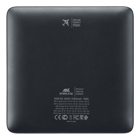 RIVACASE VA1091 powerbank 25800mAh Turbo PD 100W - Imagen 17 de 20 RIVACASE VA1091 powerbank 25800mAh Turbo PD 100W - Imagen 17 de 20