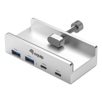 Miniatura 1 de HUB USB-C EQUIP 128967 A 2xUSB-A 2xUSB-C CLIP AJUSTABLE
