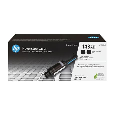 HP 143AD NEVERSTOP TONER RELOAD KIT 2-PACK EEA + CH + UK - Imagen 2 de 7 HP 143AD NEVERSTOP TONER RELOAD KIT 2-PACK EEA + CH + UK - Imagen 2 de 7