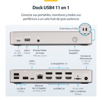 Miniatura 12 de Docking Station USB4 de 3 Monitores 4K60 PD 100W