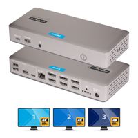 Miniatura 20 de Docking Station USB4 de 3 Monitores 4K60 PD 100W