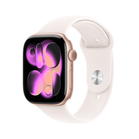 Miniatura 1 de Apple Watch Series 11 GPS + Cellular 46mm Rose Gold Aluminium Case with Light Blush Sport Band - M/L