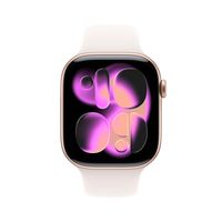 Miniatura 3 de Apple Watch Series 11 GPS + Cellular 46mm Rose Gold Aluminium Case with Light Blush Sport Band - M/L