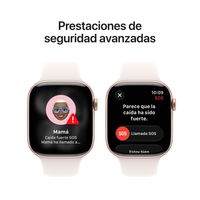 Miniatura 7 de Apple Watch Series 11 GPS + Cellular 46mm Rose Gold Aluminium Case with Light Blush Sport Band - M/L