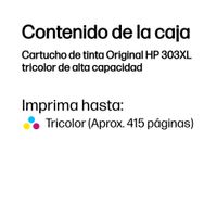 Miniatura 4 de CARTUCHO HP TRICOLOR 303XL T6N03AE