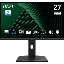 MSI MONITOR PRO MP275PG. 27" IPS PLANO. 1920x1080. 100Hz. NEGRO MSI MONITOR PRO MP275PG. 27" IPS PLANO. 1920x1080. 100Hz. NEGRO