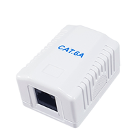 Miniatura 1 de ROSETA DE SUPERFICIE EQUIP 235215 CATEGORIA 6A 1 HEMBRA RJ45 COLOR BLANCO