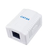 Miniatura 2 de ROSETA DE SUPERFICIE EQUIP 235215 CATEGORIA 6A 1 HEMBRA RJ45 COLOR BLANCO