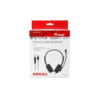 Miniatura 7 de HEADSET USB  EQUIP LIFE MICROFONO FLEXIBLE CONTROL DE VOLUMEN  COLOR NEGRO / BLANCO
