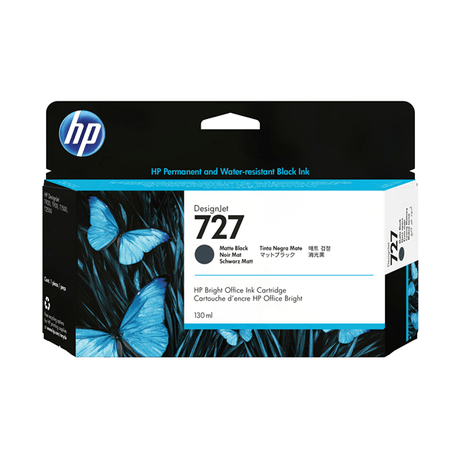 CARTUCHO DE TINTA HP No727 NEGRO MATE/130ML/DESIGNJET (B3P22A) - Imagen 1 de 1 CARTUCHO DE TINTA HP No727 NEGRO MATE/130ML/DESIGNJET (B3P22A) - Imagen 1 de 1