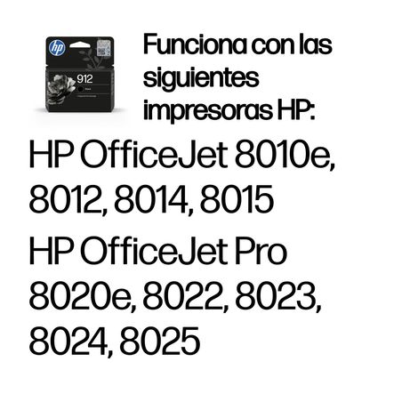 TINTA HP 912 NEGRO - Imagen 2 de 13 TINTA HP 912 NEGRO - Imagen 2 de 13