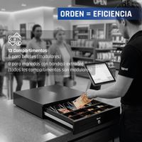 Miniatura 9 de iggual Cajón Portamonedas IRON-70 44,5cm 5+8 negro