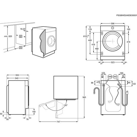 LAVADORA SECADORA INTEGRABLE ELECTROLUX EN7W4862OF 8/4 KG 1600 RPM D - Imagen 11 de 11 LAVADORA SECADORA INTEGRABLE ELECTROLUX EN7W4862OF 8/4 KG 1600 RPM D - Imagen 11 de 11