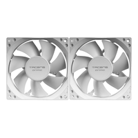 Miniatura 1 de VENTILADOR INTERNO TACENS ANIMA AF8X2W 8x8 BAJO RUIDO 12dB, FLUXUS BEARING PACK 2 BLANCO