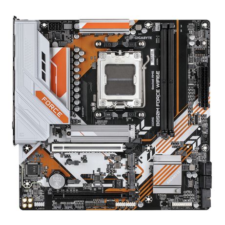 GIGABYTE AMD B850M FORCE WIFI6E Placa Base – Compatible con procesadores AMD Ryzen serie 9000, VRM digital de 8+2+2 fases, hasta 9600 MHz DDR5 (OC), - Imagen 3 de 5 GIGABYTE AMD B850M FORCE WIFI6E Placa Base – Compatible con procesadores AMD Ryzen serie 9000, VRM digital de 8+2+2 fases, hasta 9600 MHz DDR5 (OC), - Imagen 3 de 5