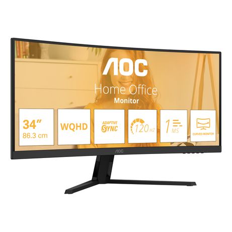 AOC CU34B3E 34" LED VA Wide Quad HD HDMI Altavoces - Imagen 3 de 16 AOC CU34B3E 34" LED VA Wide Quad HD HDMI Altavoces - Imagen 3 de 16