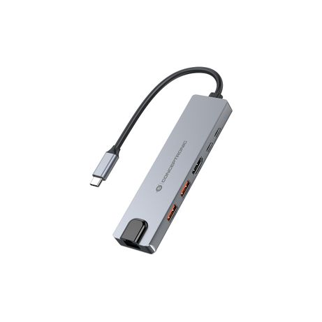 DOCKING USB-C 6-in-1 CONCEPTRONIC 1xHDMI 4K 2xUSB-A 3.1 1xUSB-C 2xUSB-C PD140W 1xRJ45 GIGA - Imagen 2 de 7 DOCKING USB-C 6-in-1 CONCEPTRONIC 1xHDMI 4K 2xUSB-A 3.1 1xUSB-C 2xUSB-C PD140W 1xRJ45 GIGA - Imagen 2 de 7