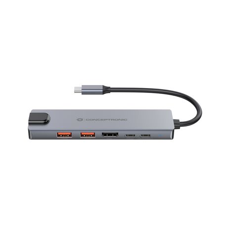 DOCKING USB-C 6-in-1 CONCEPTRONIC 1xHDMI 4K 2xUSB-A 3.1 1xUSB-C 2xUSB-C PD140W 1xRJ45 GIGA - Imagen 4 de 7 DOCKING USB-C 6-in-1 CONCEPTRONIC 1xHDMI 4K 2xUSB-A 3.1 1xUSB-C 2xUSB-C PD140W 1xRJ45 GIGA - Imagen 4 de 7