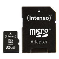 Miniatura 1 de MEMORIA 32 GB MICRO MICRO SDHC INTENSO CLASE 10 + ADAPTADOR USB2.0